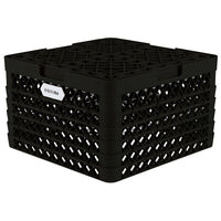 Vollrath - 15-Compartment Traex® Plate Crate® Warewashing System in Black with 5 Risers - PM1510-5-06