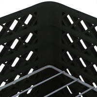 Vollrath - 15-Compartment Traex® Plate Crate® Warewashing System in Black with 5 Risers - PM1510-5-06