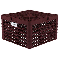 Vollrath - 15-Compartment Traex® Plate Crate® Warewashing System in Burgundy with 5 Risers - PM1510-5-21