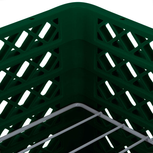 Vollrath - 15-Compartment Traex® Plate Crate® Warewashing System in Green with 5 Risers - PM1510-5-19