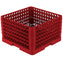 Vollrath - 15-Compartment Traex® Plate Crate® Warewashing System in Red with 5 Risers - PM1510-5-02