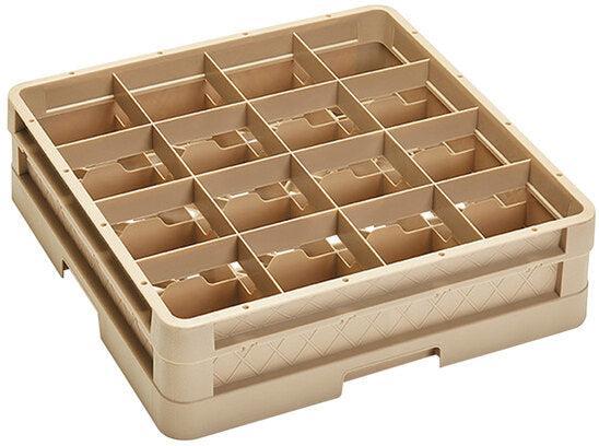 Vollrath - 16-Compartment Traex Closed Wall Full Size Cup Rack with 1 Risers - CR4D