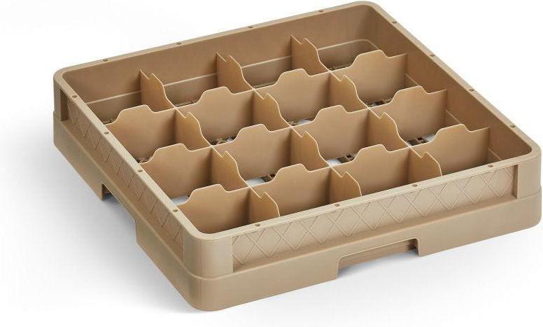 Vollrath - 16-Compartment Traex Closed Wall Full Size Cup Rack without Risers - CR4