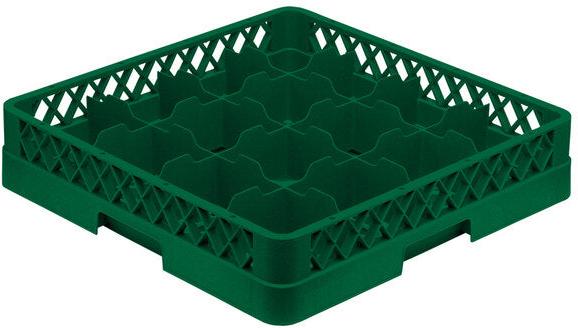 Vollrath - 16-Compartment Traex Full-Size Cup Rack in Green - TR4A-19