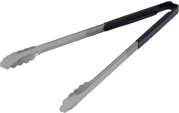 Vollrath - 16" One-Piece Scalloped Tongs with Black Handle - 4781620