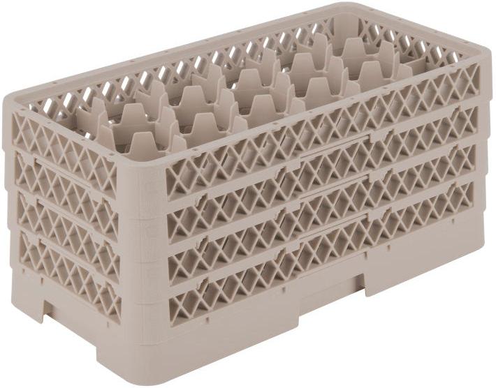 Vollrath - 17-Compartment Traex® Half-Size Glass Rack, 8.25" Inside Compartment Height, Model Hr1d1 - HR1D1DDD