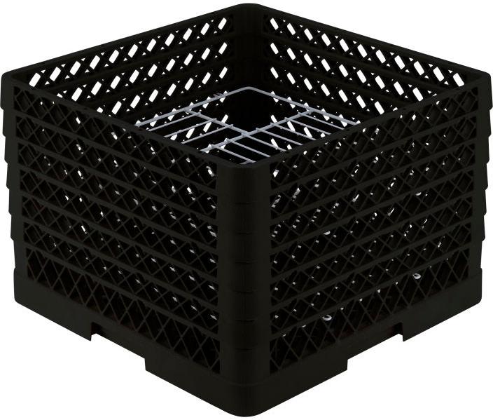 Vollrath - 19-Compartment Traex® Plate Crate® Warewashing System in Black - PM1912-6-06