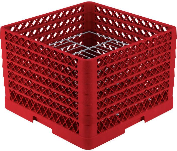 Vollrath - 19-Compartment Traex® Plate Crate® Warewashing System in Red - PM1912-6-02