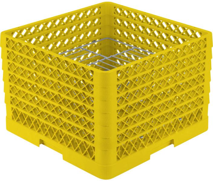 Vollrath - 19-Compartment Traex® Plate Crate® Warewashing System in Yellow - PM1912-6-08