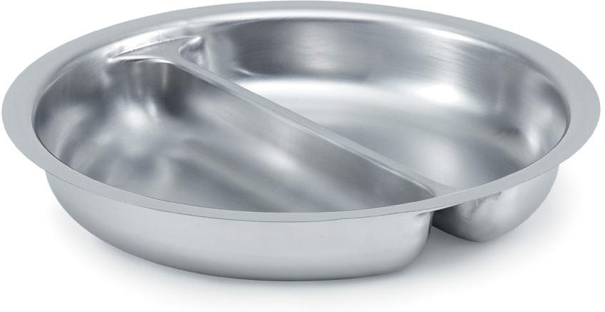 Vollrath - 2 ½-Quart Two-Compartment Round Heavy-Duty Food Pan - 49334
