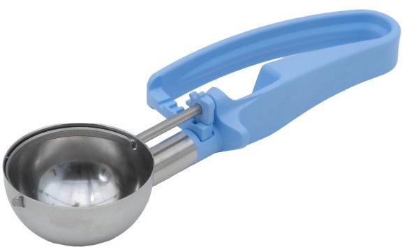 Vollrath - 2 ⅖ Oz Disher with Sky Blue Handle - 47394