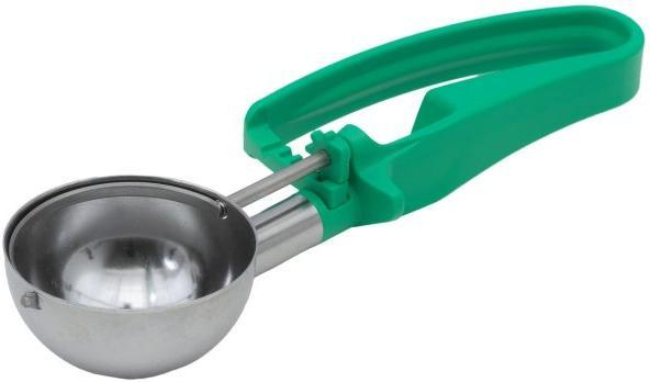 Vollrath - 2 ⅘ Oz Disher with Green Handle - 47393