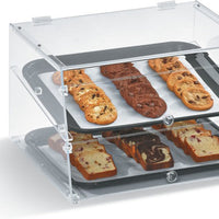 Vollrath - 2-tier Acrylic Knockdown Baked Goods Display Case With Front And Rear Access - KDC1418-2-06