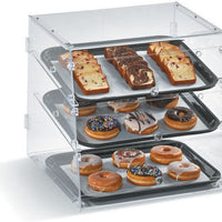 Vollrath - 2-tier Acrylic Knockdown Baked Goods Display Case With Front And Rear Access - KDC1418-2-06