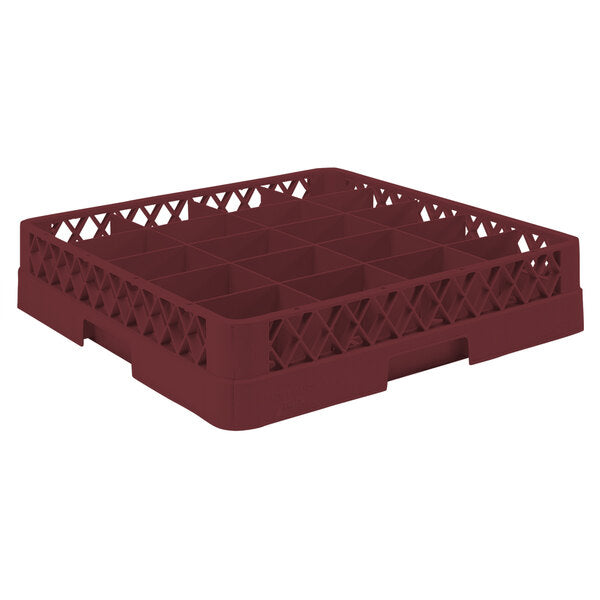 Vollrath - 20-Compartment Traex Full-Size Cup Rack in Burgundy - TR5-21