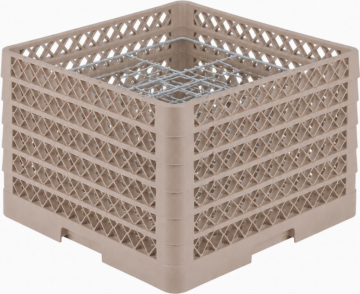 Vollrath - 20-Compartment Traex® Plate Crate® Warewashing System in Beige for 10 to 10.75" Plates - PM2011-5