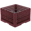 Vollrath - 20-Compartment Traex® Plate Crate® Warewashing System in Burgundy for 10 to 10.75