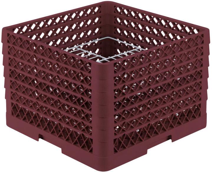 Vollrath - 20-Compartment Traex® Plate Crate® Warewashing System in Burgundy for 10.75 to 11" Plates - PM2011-6-21