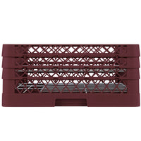 Vollrath - 20-Compartment Traex® Plate Crate® Warewashing System in Burgundy for 4.75 to 6.5" Plates - PM2006-3-21