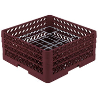 Vollrath - 20-Compartment Traex® Plate Crate® Warewashing System in Burgundy for 4.75 to 6.5" Plates - PM2006-3-21