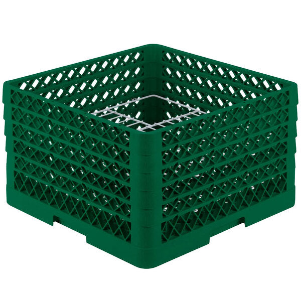 Vollrath - 20-Compartment Traex® Plate Crate® Warewashing System in Green for 10 to 10.75" Plates - PM2011-5-19