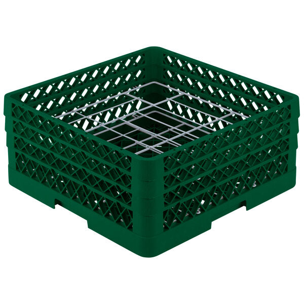 Vollrath - 20-Compartment Traex® Plate Crate® Warewashing System in Green for 4.75 to 6.5" Plates - PM2006-3-19