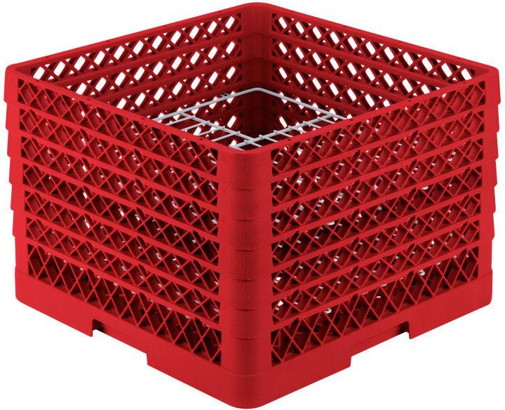 Vollrath - 20-Compartment Traex® Plate Crate® Warewashing System in Red for 10.75 to 11" Plates - PM2011-6-02