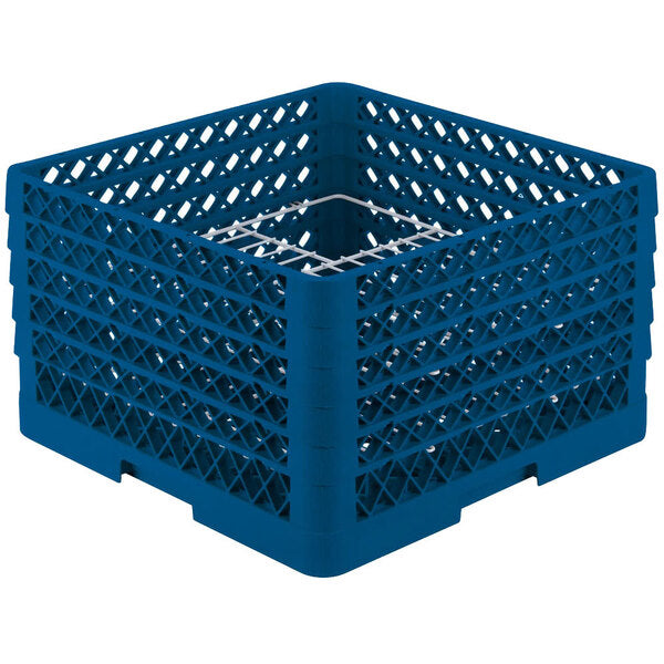 Vollrath - 20-Compartment Traex® Plate Crate® Warewashing System in Royal Blue for 10 to 10.75" Plates - PM2011-5-44