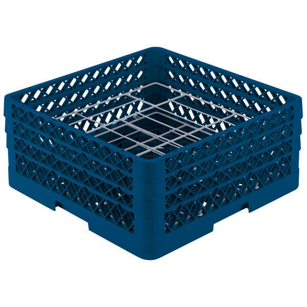 Vollrath - 20-Compartment Traex® Plate Crate® Warewashing System in Royal Blue for 4.75 to 6.5" Plates - PM2006-3-44