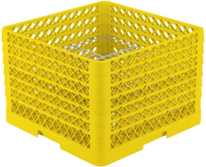 Vollrath - 20-Compartment Traex® Plate Crate® Warewashing System in Yellow for 10.75 to 11" Plates - PM2011-6-08