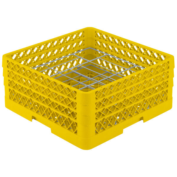 Vollrath - 20-Compartment Traex® Plate Crate® Warewashing System in Yellow for 4.75 to 6.5" Plates - PM2006-3-08