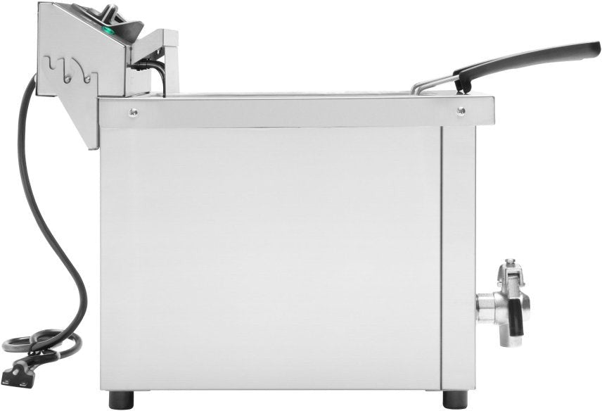 Vollrath - 208-240 V Medium-Duty Dual Countertop Fryer With Drain - CF4-3600DUAL