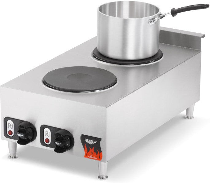 Vollrath - 208-240 Volt Two-Burner Counter Top Electric Hot Plate - 40739
