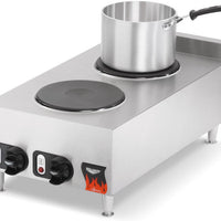 Vollrath - 208-240 Volt Two-Burner Counter Top Electric Hot Plate - 40739