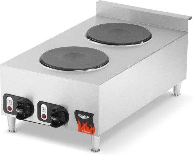 Vollrath - 208-240 Volt Two-Burner Counter Top Electric Hot Plate - 40739