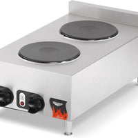 Vollrath - 208-240 Volt Two-Burner Counter Top Electric Hot Plate - 40739