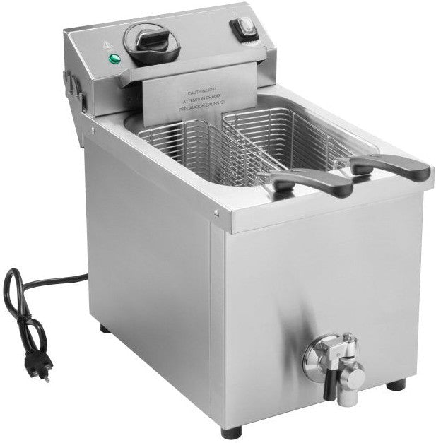 Vollrath - 208-280 V Medium-Duty Countertop Fryer With Drain - CF4-3600
