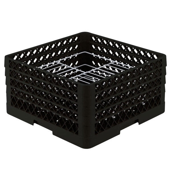Vollrath - 21-Compartment Traex® Plate Crate® Warewashing System in Black for 8.75 to 9.187" Plates - PM2110-4-06