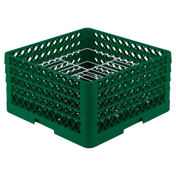 Vollrath - 21-Compartment Traex® Plate Crate® Warewashing System in Green for 8.75 to 9.187" Plates - PM2110-4-19