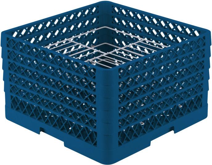 Vollrath - 21-Compartment Traex® Plate Crate® Warewashing System in Royal Blue for 9.187 to 10.0" Plates - PM2110-5-44