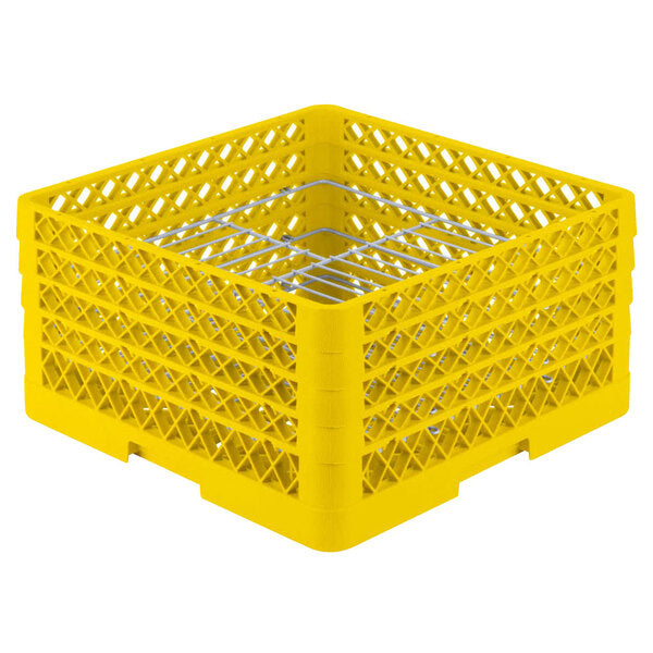 Vollrath - 21-Compartment Traex® Plate Crate® Warewashing System in Yellow for 8.75 to 9.187" Plates - PM2110-4-08