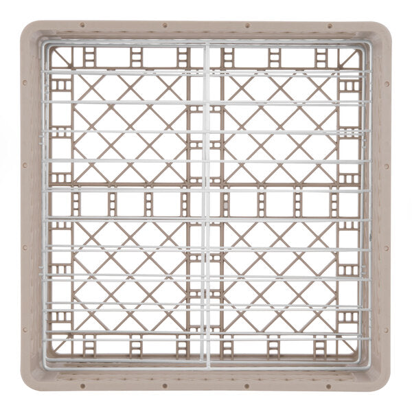 Vollrath - 22-Compartment Traex® Plate Crate® Warewashing System in Beige with 4 Risers - PM2209-4