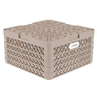 Vollrath - 22-Compartment Traex® Plate Crate® Warewashing System in Beige with 4 Risers - PM2209-4