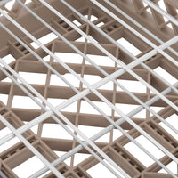 Vollrath - 22-Compartment Traex® Plate Crate® Warewashing System in Beige with 4 Risers - PM2209-4