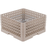 Vollrath - 22-Compartment Traex® Plate Crate® Warewashing System in Beige with 4 Risers - PM2209-4
