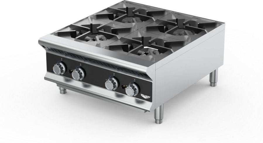 Vollrath - 24" 4-Burner Countertop Gas Hot Plate - HPG4-24