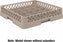 Vollrath - 25-Compartment Traex Full-Size Cup Rack, Open-Wall Cup Rack in Black with 2 Risers, Pack of 2 - TR16BB-06832