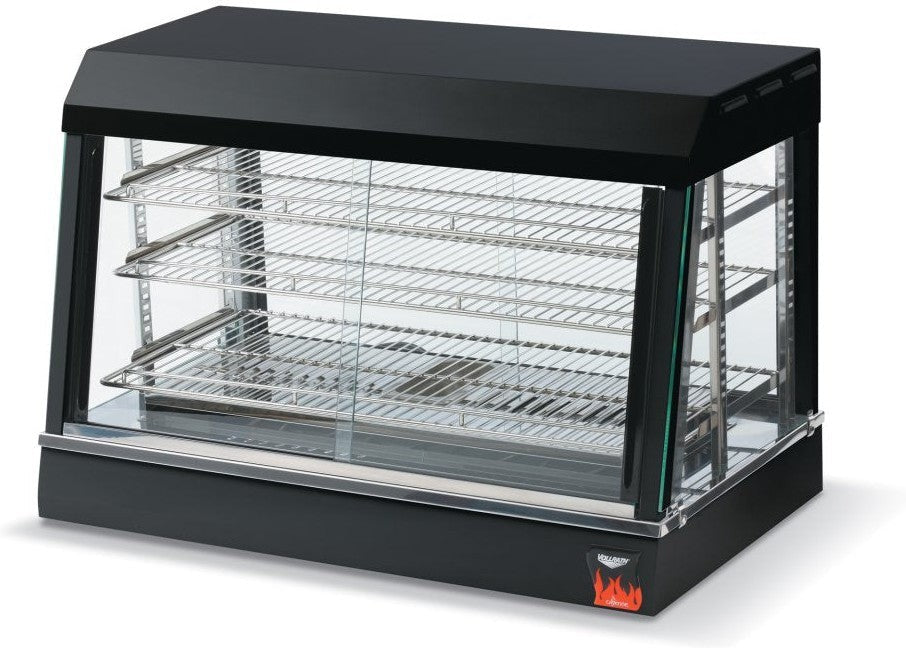 Vollrath - 26" 120-Volt Cayenne Angled-Front Heated Display Case With Front And Rear Access In Black - 40733