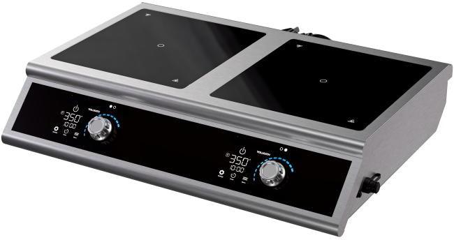 Vollrath - 2900-Watt Dual Countertop Induction Range, 28.38" Width - DUALI-2900SS