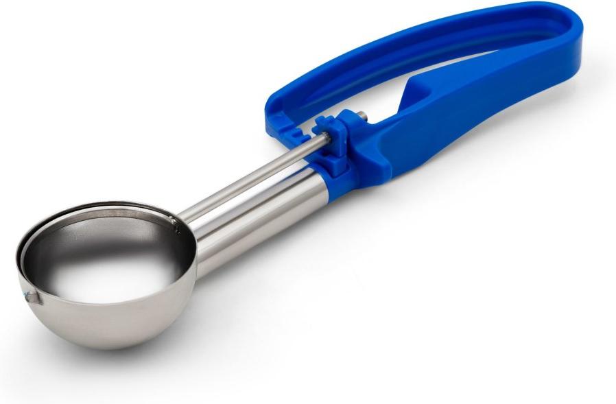 Vollrath - 2.01 Oz Extended-Length Disher with Royal Blue Handle - 47374